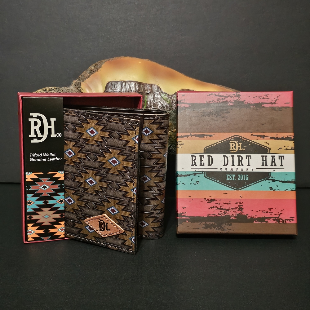 Red Dirt Hat Trifold Wallet